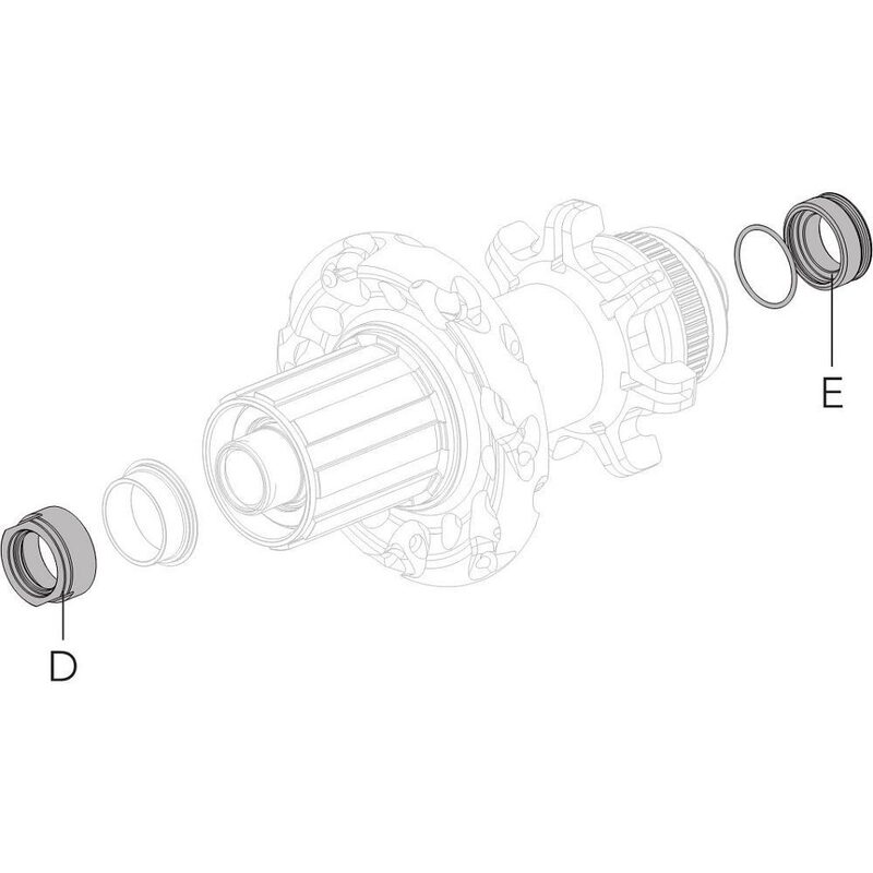 Adaptateurs axe roue arrière Fulcrum 12x142 réf RM16-TA12142