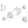 Adaptateurs axe roue avant VTT Fulcrum 15x100mm, KIT-FCFA15