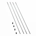 Kit 4 rayons roue vélo route Wind 40 DB avant droit / arrière droit