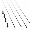 Kit 4 rayons roue vélo route Wind 40 DB avant droit / arrière droit