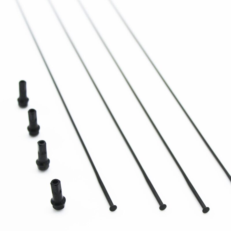 Set van 4 spaken voor racefiets Fulcrum Wind 40 DB links voor / rechts achter