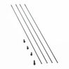 Kit 4 rayons roue vélo route Wind 40 DB avant droit / arrière gauche