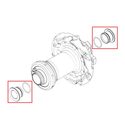 Adaptateurs axe roue avant route Fulcrum 12x100 réf RM16-TA12142