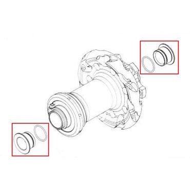 Adaptateurs axe roue avant route Fulcrum 12x100 réf RM16-TA12142
