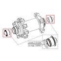 Adaptateurs axe roue avant VTT Fulcrum 9x100mm, RM11-TAQR