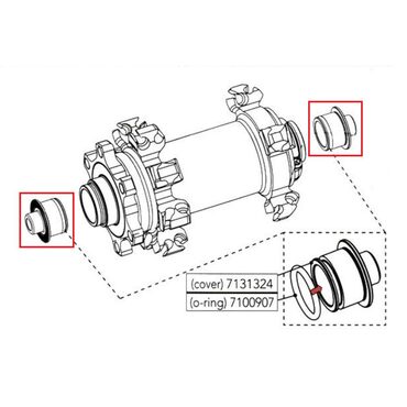 Adaptateurs axe roue avant VTT Fulcrum 9x100mm, RM11-TAQR