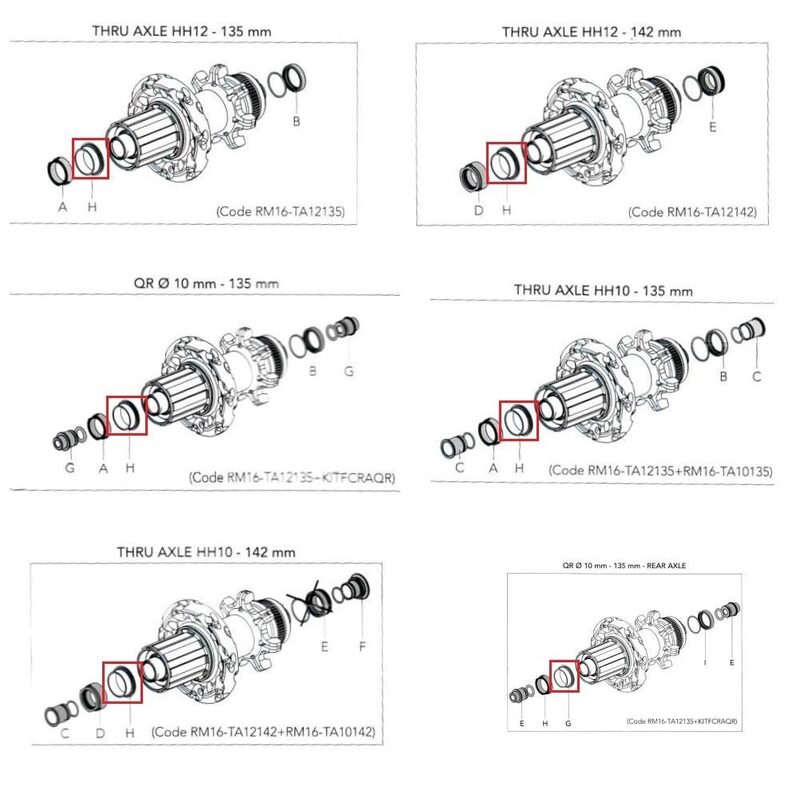 Entretoise Fulcrum R4-109 pour moyeux freins à disque