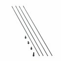 kit 4 rayons arrières droit Fulcrum Wind 40c Racing Quattro Carbon - R4-018C
