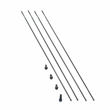 set van 4 achterste spaken Fulcrum Wind 40c Racing Quattro Carbon - R4-018C