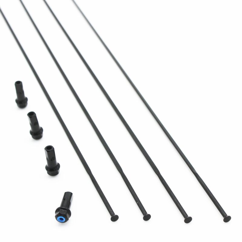 set van 4 achterste spaken Fulcrum Wind 40c Racing Quattro Carbon - R4-018C