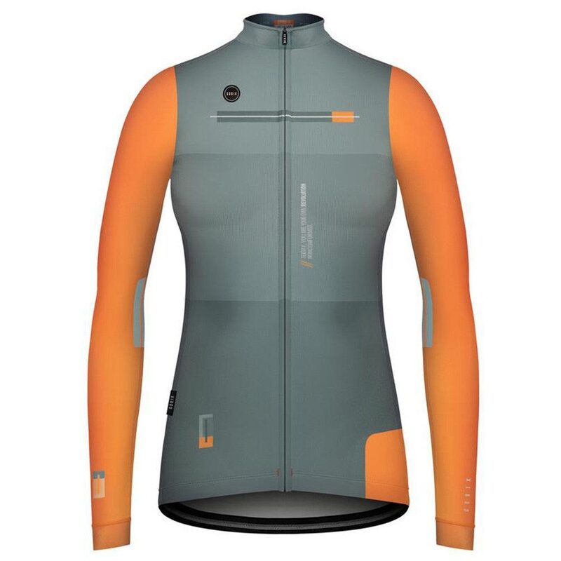 Dames fietsshirt met lange mouwen Gobik Cobble Nectarine