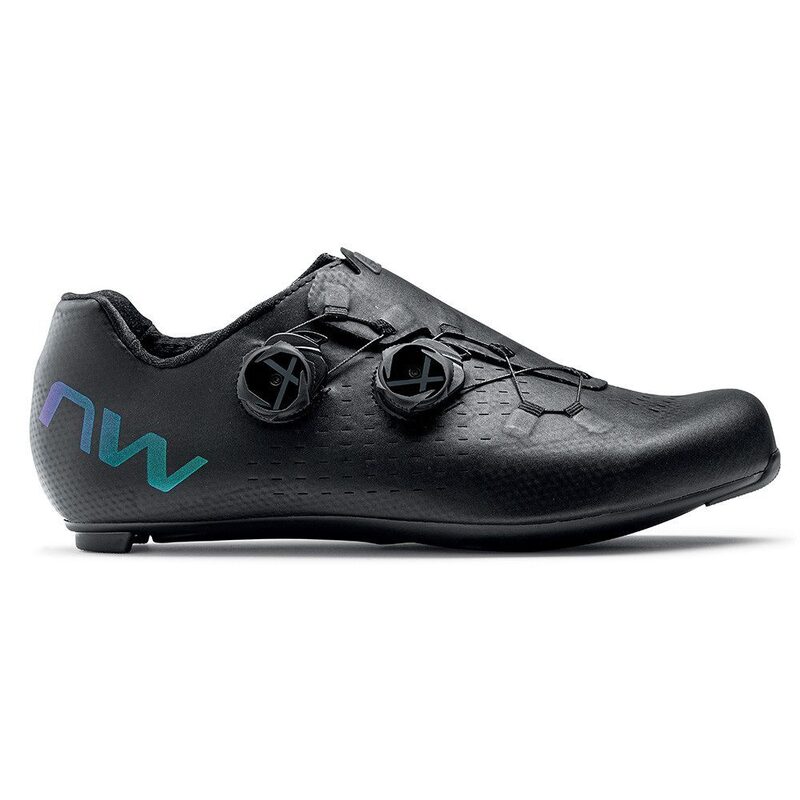 Chaussures De Vélo De Route NORTHWAVE EXTREME - Pointure 45.5, Noir, Compatibles SPD & Powerplay, Neuf
