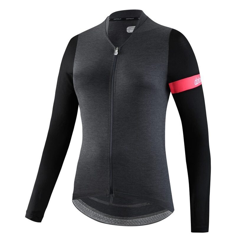 Maillot vélo manches longues femme Dotout Block W
