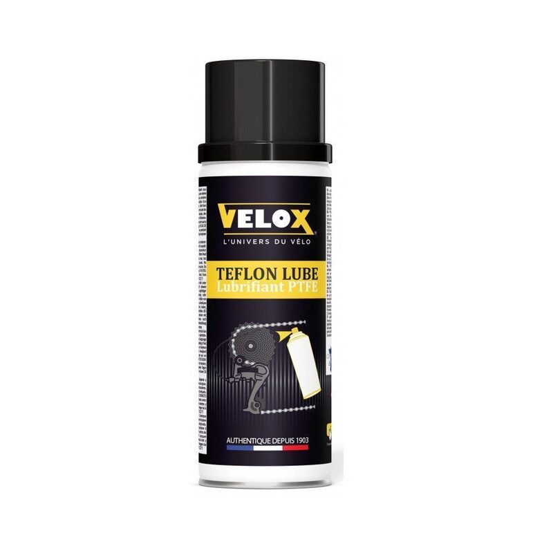 Spray lubrifiant de chaine Velox Teflon/PTFE - Toutes conditions - 200ml