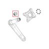Kit vis pour manivelle Sram auto-amovibles M18/M30 DUB gris Lunair