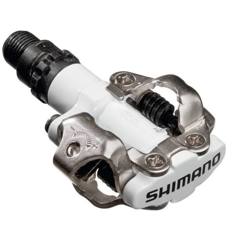 Pédales VTT Shimano PD-M520 SPD Argentées - Compatible Chaussures à Cale - Neuf