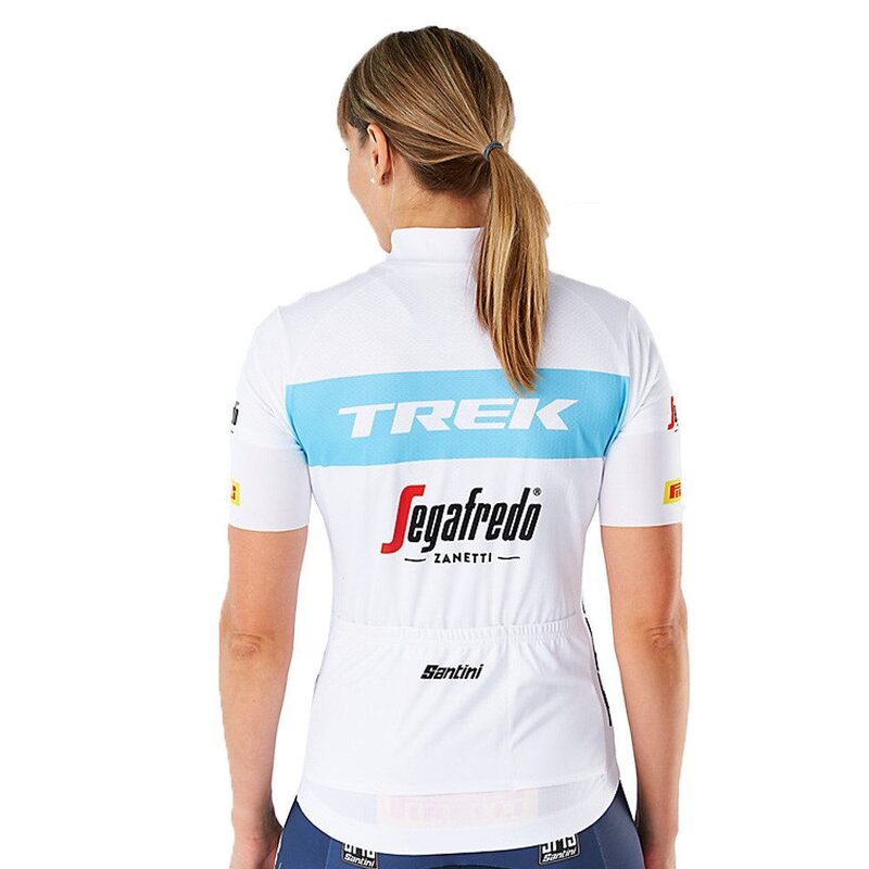 Maillot vélo manches courtes femme Santini équipe Trek Segafredo réplica 2022
