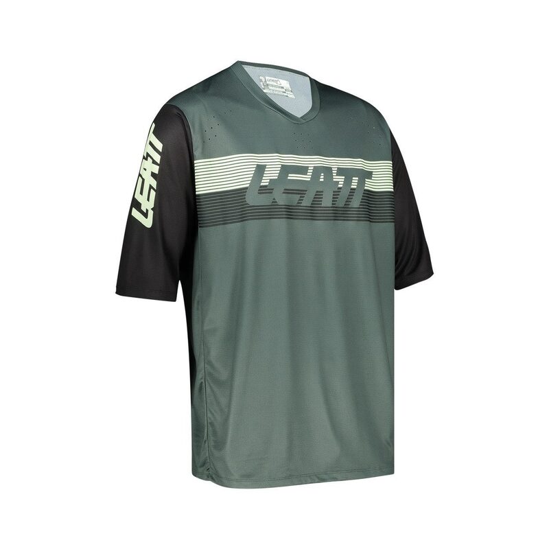 Maillot VTT Manches Courtes LEATT MTB Enduro 3.0 Coloris vert Taille textile S