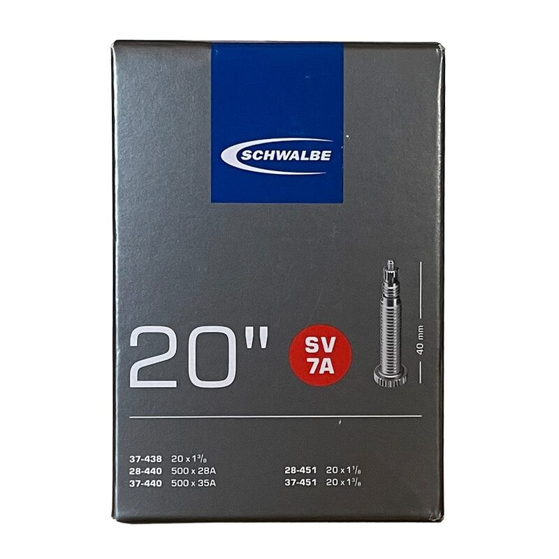 Chambre à air 20 pouces Schwalbe 20x1-3/8 valve presta 40mm
