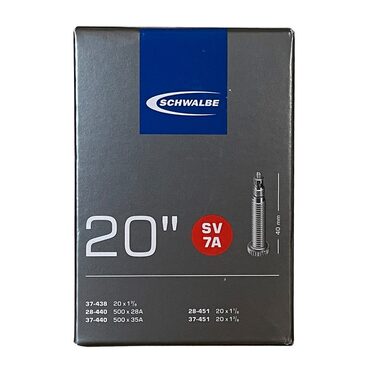 Chambre à air 20 pouces Schwalbe 20x1-3/8 valve presta 40mm