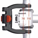 Fixation de cintre pour VAE Bosch Klickfix Lenker Adapter E