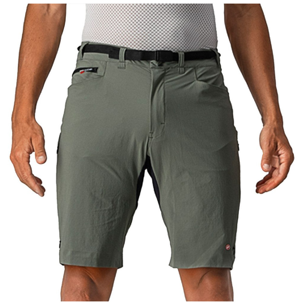 Baggy-Shorts Castelli Unlimited Trail schwarz grau grün