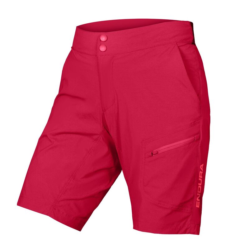 Photo Short VTT femme Endura Hummvee Lite avec sous-short Clikfast 2026 bordeaux XS