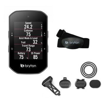 Compteur Vélo GPS Bryton Rider S500 T avec cadence, vitesse et ceinture HRM