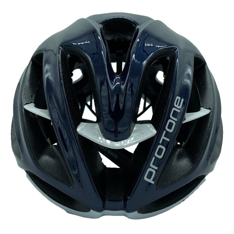 Casque vélo route Kask Protone Blue Navy - White bleu blanc taille S