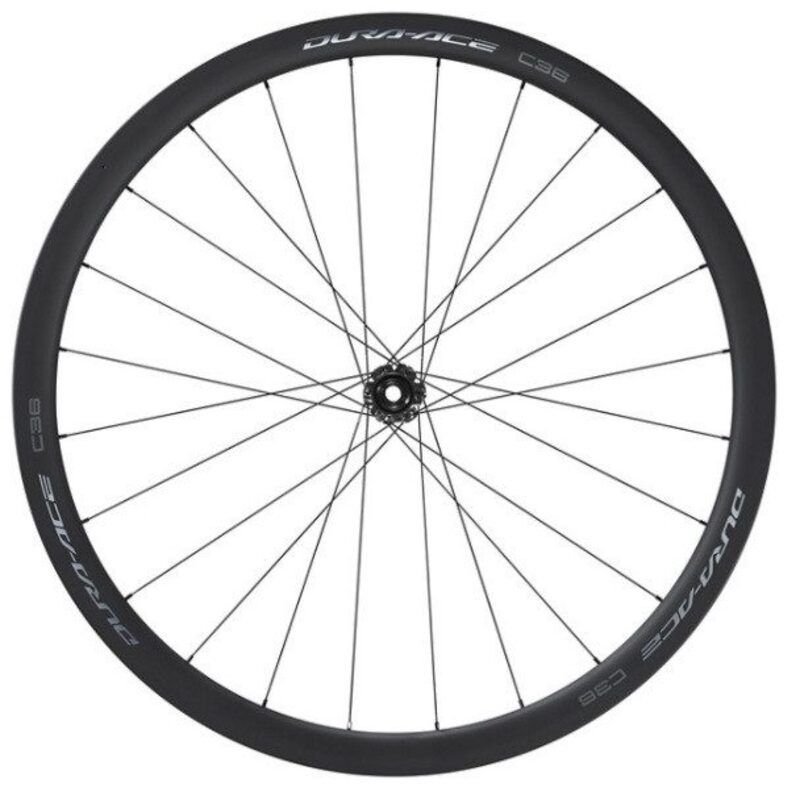 Roues vélo route carbone Shimano Dura Ace WH-R9270 C36 disques à boyaux