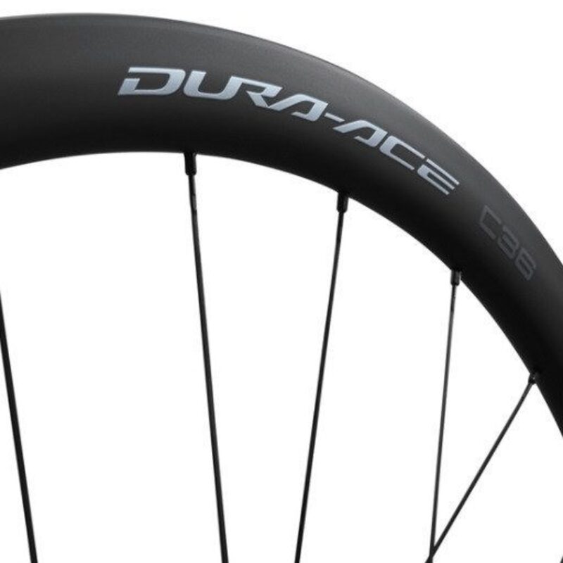 Roues vélo route carbone Shimano Dura Ace WH-R9270 C36 disques à boyaux