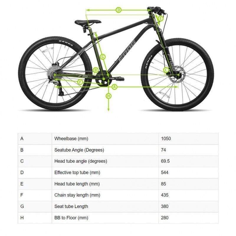 VTT enfant Frog Bikes 69 Black 26 pouces, cadre aluminium léger