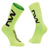 Meias de ciclismo de verão Northwave Extreme Air Sock 2025 amarelo branco preto cinzento