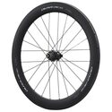 Roues vélo route carbone Shimano WH-R9270-C60 disques à boyaux