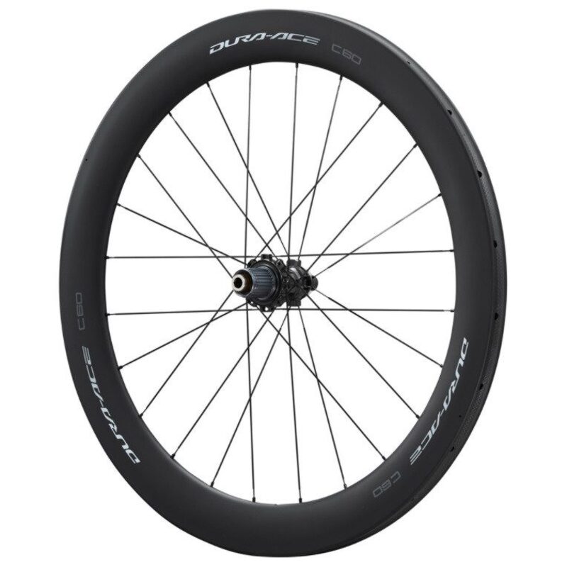 Roues vélo route carbone Shimano WH-R9270-C60 disques à boyaux