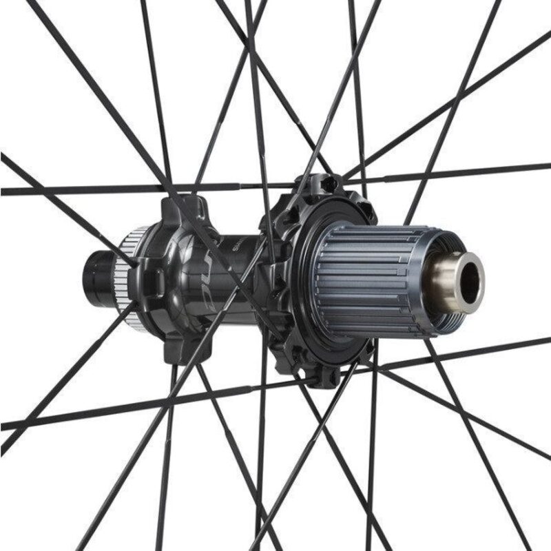 Roues vélo route carbone Shimano WH-R9270-C60 disques à boyaux