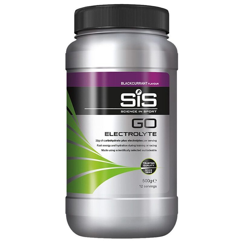 SIS Go Energy + Electrolyte Cassis energiedrank 500 g