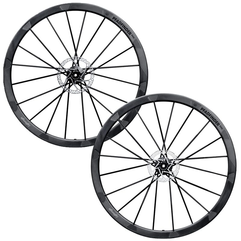 Roues vélo Gravel carbone Lightweight Pfadfinder EVO Disc Tubeless Ready