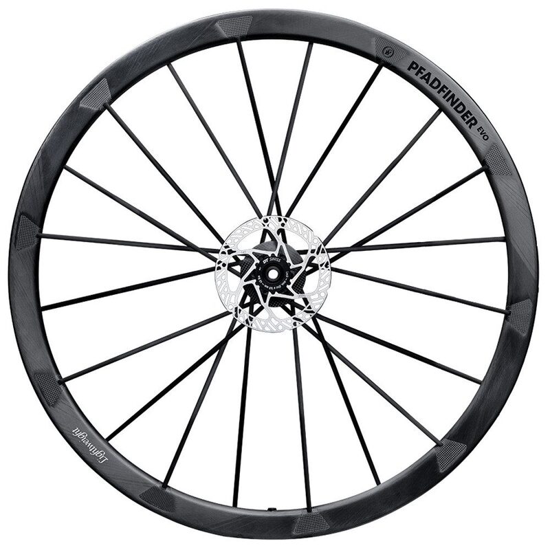 Roues vélo Gravel carbone Lightweight Pfadfinder EVO Disc Tubeless Ready