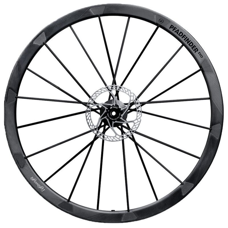Roues vélo Gravel carbone Lightweight Pfadfinder EVO Disc Tubeless Ready