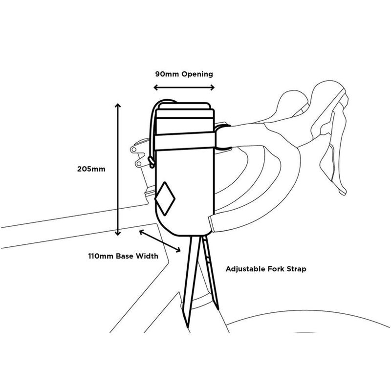 Bikepacking-stuurzak Restrap Stem Bag 1,1 l