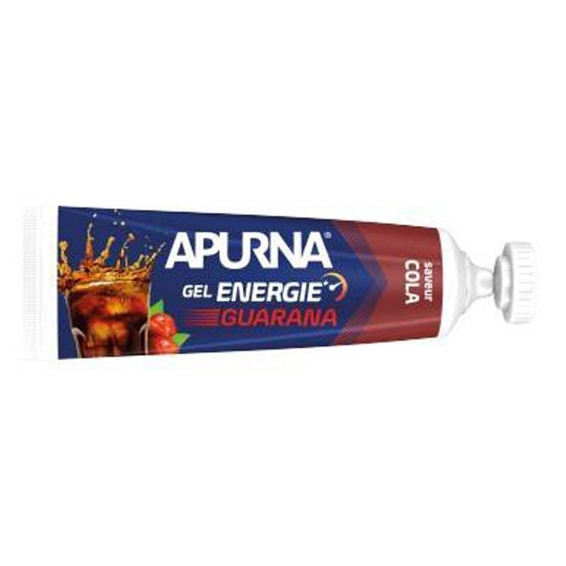 Doos met 4 energiegels + 1 gratis - Apurna Energiegels Guarana Cola