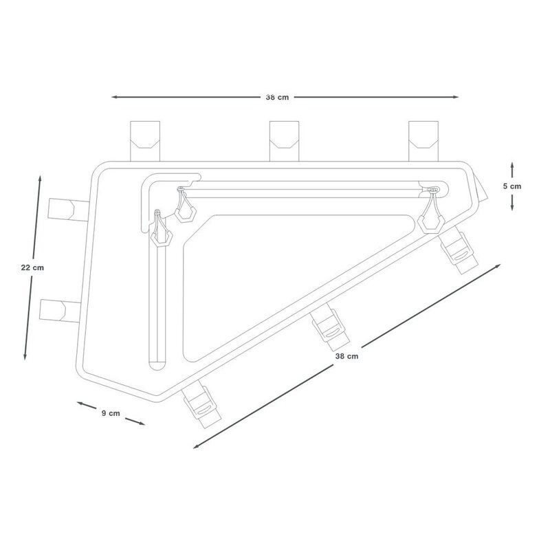 Apidura Backcountry Full Frame Pack 4L bikepacking-frametas