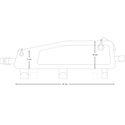 Sacoche de cadre bikepacking Apidura Backcountry Long Top Tube Pack 1.8L