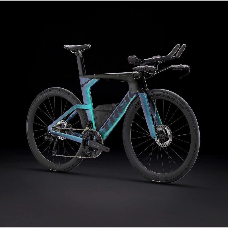 Trek Speed Concept SLR 7 Shimano Ultegra Di2 12v Bontrager Aeolus Pro 51 Emerald Iris/Trek Black 2025 triatlonfiets