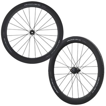 Roues vélo route carbone Shimano WH-R9270-C60 disques à boyaux