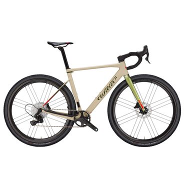 Racefiets en gravelbike Wilier Triestina Rave SLR Sram Force AXS Wide 12v wielen Trimax Sand