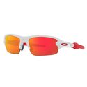 Lunettes vélo enfant Oakley Flak XXS Matte White / Prizm Ruby