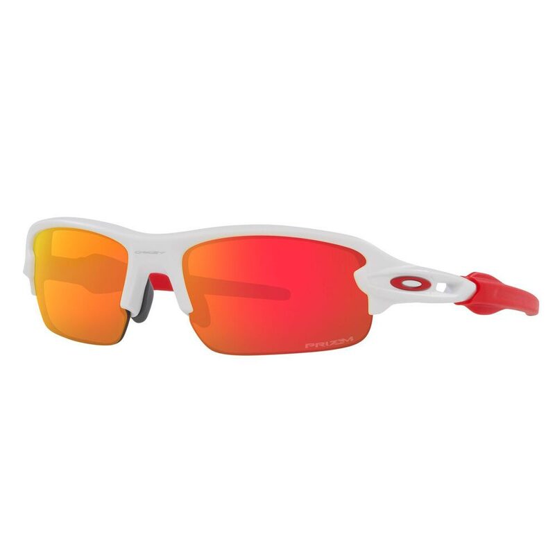 Oakley Flak XXS Matte White kinderfietsbril / Prizm Ruby