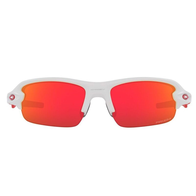 Lunettes vélo enfant Oakley Flak XXS Matte White / Prizm Ruby